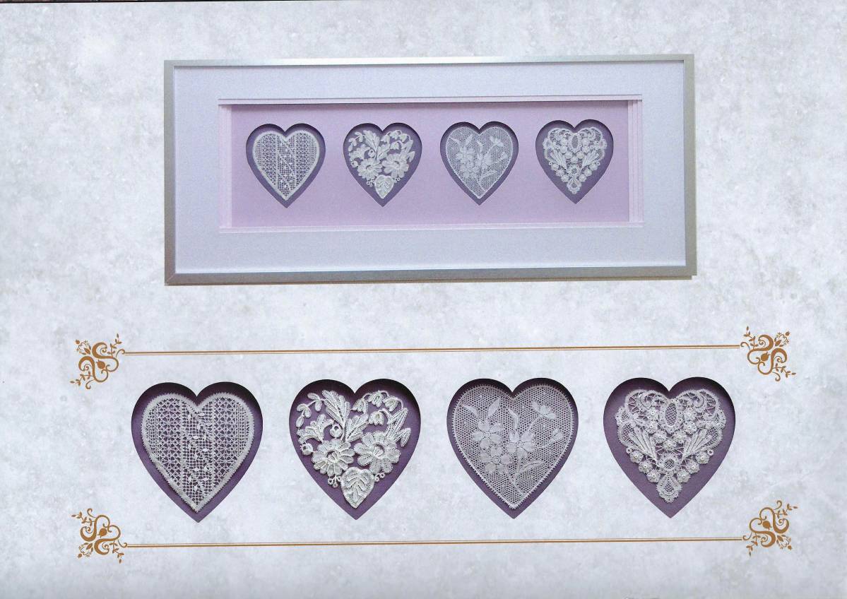 Bobbin Lace Patterns Hearts by Mika Toyoda